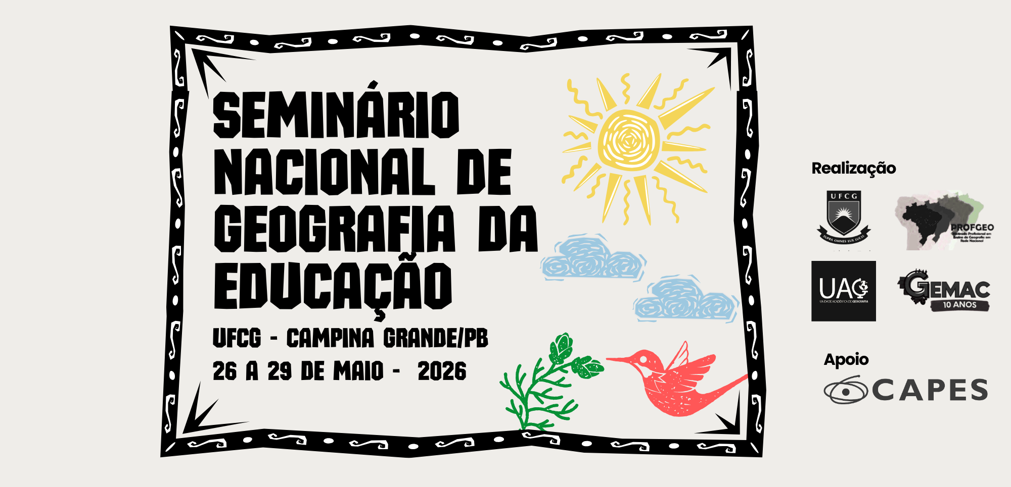 O PROFGEO/UFCG vai sediar evento nacional!!